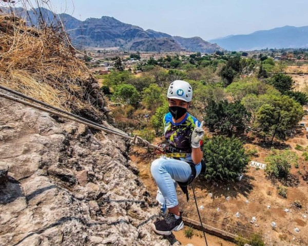 Rapel de 40mts en Malinalco